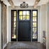 3-Light Ceiling Light Drum Shade Ceiling Light Fixtures Rustic Chandelier